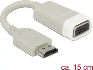 Adapter DELOCK, HDMI A (M) na VGA (F), 15cm