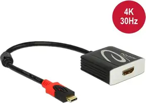 Adapter DELOCK, USB Type-C (M) na HDMI (Ž) Alt način rada, 4K 40Hz, crni
