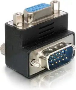 Adapter DELOCK, VGA (M) na VGA (Ž), kutni 90°