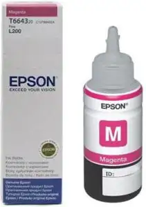 Tinta Epson T6643 magenta L100/110/200/210/300/355/550