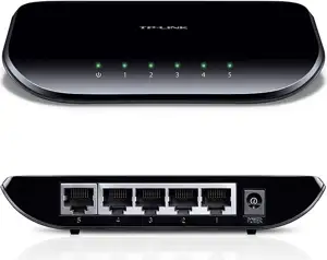 TP-Link TL-SG1005D 5-port Gigabit Desktop Switch, 5×10/100/1000M RJ45 ports, plastic case