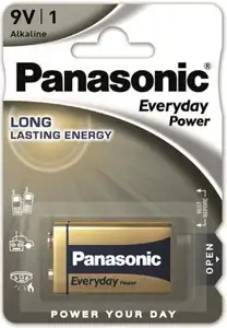 Baterija Panasonic 6LR61EPS/1BP Everyday Power 9V (6F22)