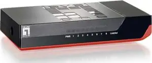 Switch Unmanaged, 8x10/100/1000T, ext. PSU, stolni/zidni