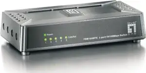 Switch Unmanaged, 5x10/100TX, ext. PSU, stolni, magnetske noge, mini size