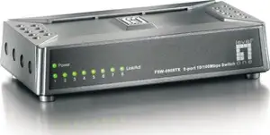Switch Unmanaged, 8x10/100TX, ext. PSU, magnetske noge, mini size