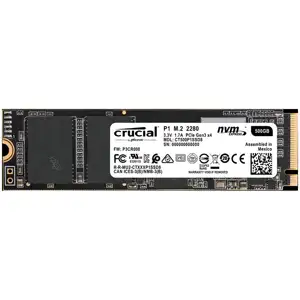 SSD Crucial P1 500GB 3D NAND NVMe PCIe M.2 SSD, CT500P1SSD8