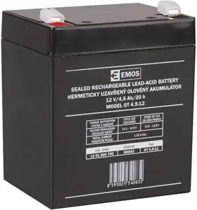 Baterija akumulatorska 12V 4,5 Ah 90x70x101 mm, Emos