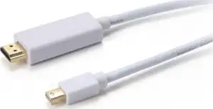 NaviaTec Mini Display port plug to HDMI plug 2m cable