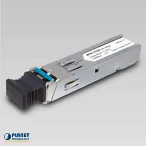 Planet Single Mode 20KM, 100Mbps SFP fiber transceiver (-40 to 75C)