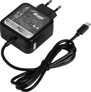 Notebook power supply Akyga AK-ND-60 5V 3A, 9V 3A, 12V 3A, 15V 3A, 20V 2.25A USB type C 1.2m