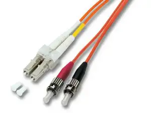 Opt. prespojni kabel LC/ST duplex 50/125µm OM3, LSZH, tirkizni, 1,0 m