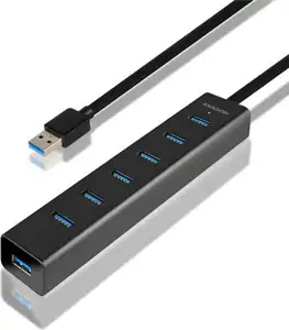AXAGON HUE-SA7BP 7x USB3.0 Hub, Charging + AC Adapter