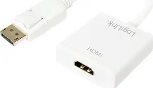 Adapter DisplayPort M -> HDMI Ž, 4K@30Hz, na kabelu, bijeli