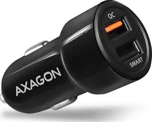 AXAGON PWC-QC5 car charger Smart 5V 2,4A + QC3.0, 30W, crni