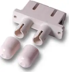 Opt. adapter SC/ST duplex Ž/Ž, multimode, metal sleeve, beige