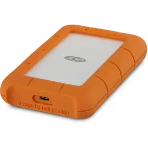 Lacie 4TB Rugged USB-C - Silver/Orange, STFR4000800