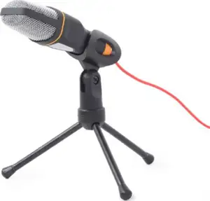 Gembird Desktop microphone with a tripod, black