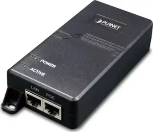 Planet Single Port Ultra POE Injector (60 Watts) w internal power End-Span Mid-Span