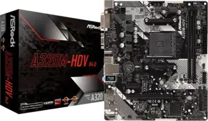 Matična ploča Asrock A320M-HDV R4.0, AMD A320, DDR4, mATX, s. AM4
