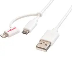 Roline USB kabel TIP A na Micro B+8-pin (M/M), 1.0m