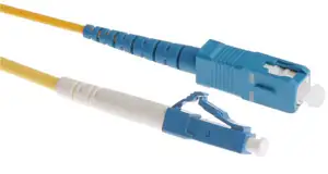 NFO Patch cord, LC UPC-SC UPC, Singlemode 9 125, G.652D, Simplex, 1m