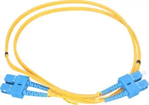 NFO Patch cord, SC UPC-SC UPC, Singlemode 9 125, G.652D, 3mm, Duplex, 1m