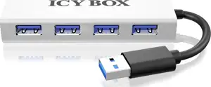 Icybox 4 priključnice USB 3.0 sabirnica, aluminij