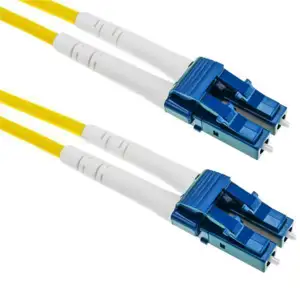 NFO Patch cord, LC UPC-LC UPC, Singlemode 9 125, G.652D, 2mm, LSHZ, Duplex, 1m