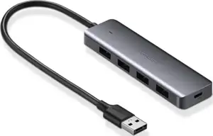 Ugreen USB čvorište, USB 3.0, srebro s 4 porta