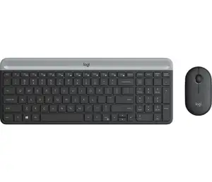 Tipkovnica + miš LOGITECH MK470 Slim Wireless, bežična, Unifying receiver USB, crna
