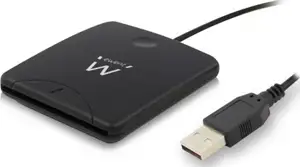 Ewent EW1052 smart card reader Black USB 2.0