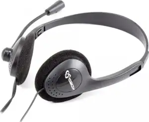 SBOX on-ear desktop slušalice s mikrofonom HS-201 crne