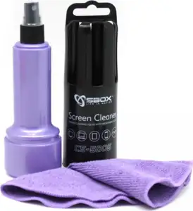 SBOX sredstvo za čišćenje ekrana s krpicom CS-5005 ljubičasti