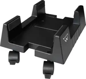 Stand Ewent, adjustable PC case stand on 4 wheels, black