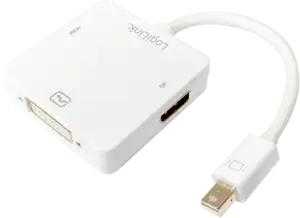 Adapter Mini DisplayPort 1.2 to HDMI/DVI/DisplayPort, 3 in 1, LogiLink