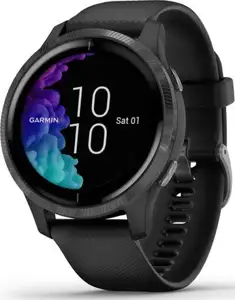 Sportski sat Garmin Venu, HR, GPS, multisport, tamnosivi/crni