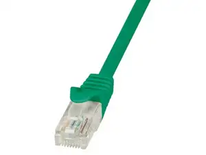 U/UTP prespojni kabel Cat.6 PVC CCA AWG24, zeleni, 1,5 m