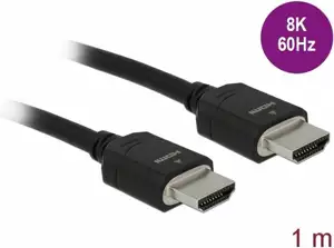 Kabel DELOCK, HDMI-A (M) na HDMI-A (M), 8K, 60 Hz, High Speed, 1m