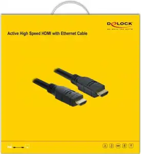 Kabel DELOCK, HDMI (M) na HDMI (M), Aktivan, 4K 60 Hz, 20m
