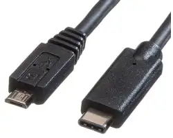 Roline USB2.0 kabel TIP C(M) na Micro B(M), 1.0m,