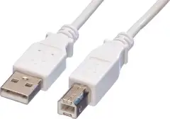 Roline VALUE USB2.0 kabel TIP A-B M/M, 0.8m, bijeli
