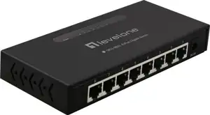 Switch Unmanaged, 8x10/100/1000T, ext. PSU, metalni