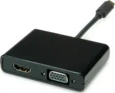 STANDARD adapter USB TIP C - VGA/HDMI (M/F)