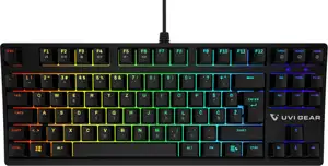 Tipkovnica UVI Gear Pride Mini, RGB, mehanička, USB, crna