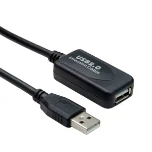 STANDARD USB2.0 aktivni produžni kabel sa ponavljačem, 10m, crni 