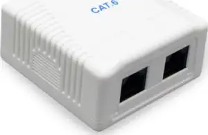 Gembird CAT6 UTP 2-port surface mount box