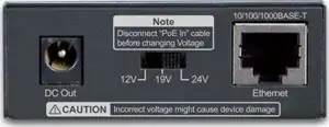 Planet Single-Port 1GbE Ultra PoE Splitter 90W (12V 19V 24V)