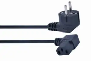 Gembird Power cord (right angled C13), VDE approved, 1,8m