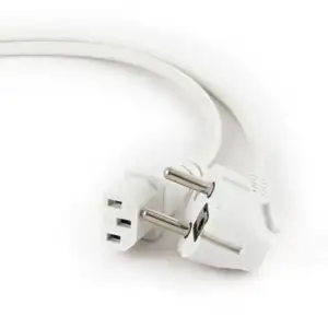 Gembird Power cord (C13), VDE approved, 1.8m, White