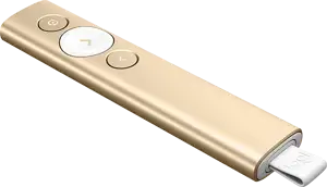 Presenter Logitech Spotlight, Bluetooth/RF, USB, 30 m, Gold